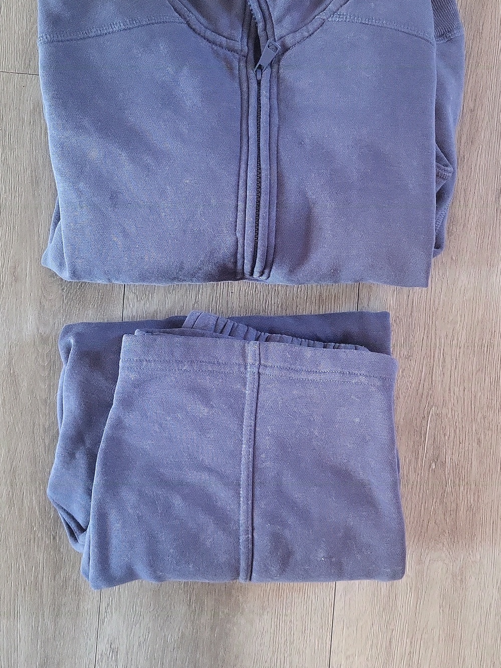 Wild Skye l Matching Set Half-Zip Pullover Sweater in Blue Size XS